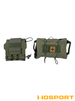 Подсумок медицинский WoSporT Rapid Deployment IFAK Kits (Medium) (BP-87-RG). Олива