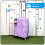 Маленький чемодан IMPREZA GRAPHIC с расширителем, Лиловый