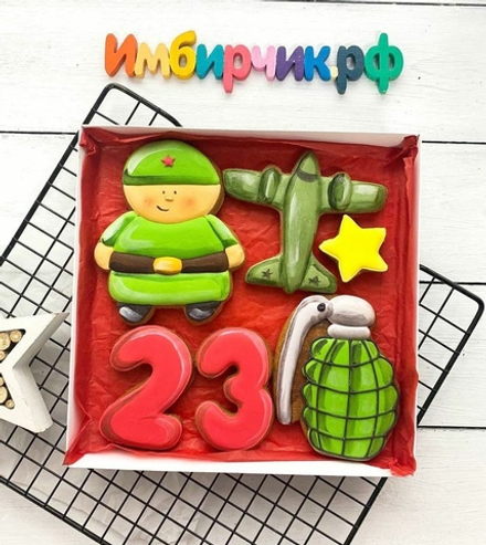 Имбирные пряники 23 февраля