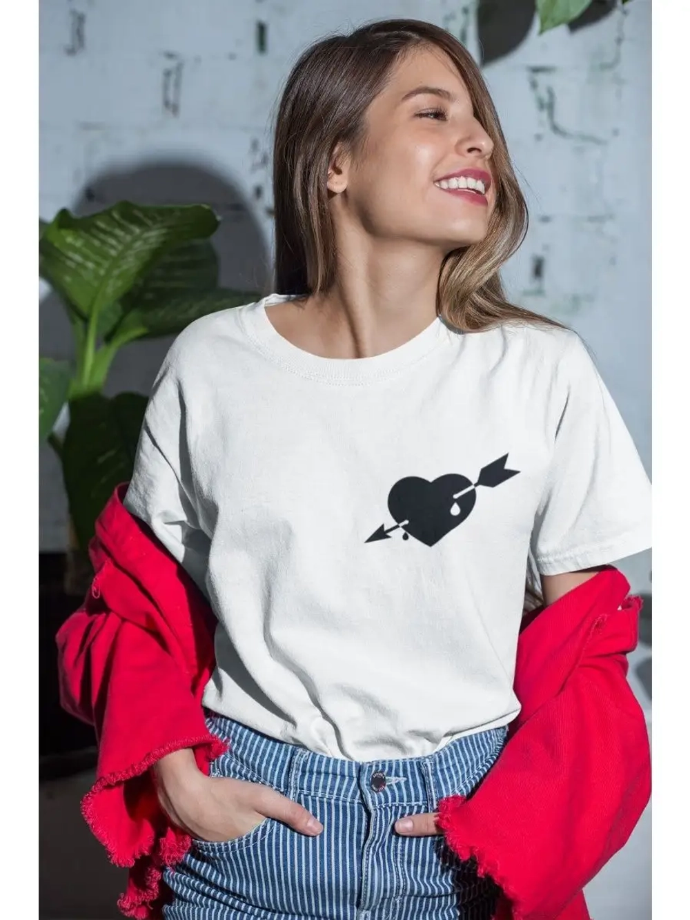 Футболка с сердцем