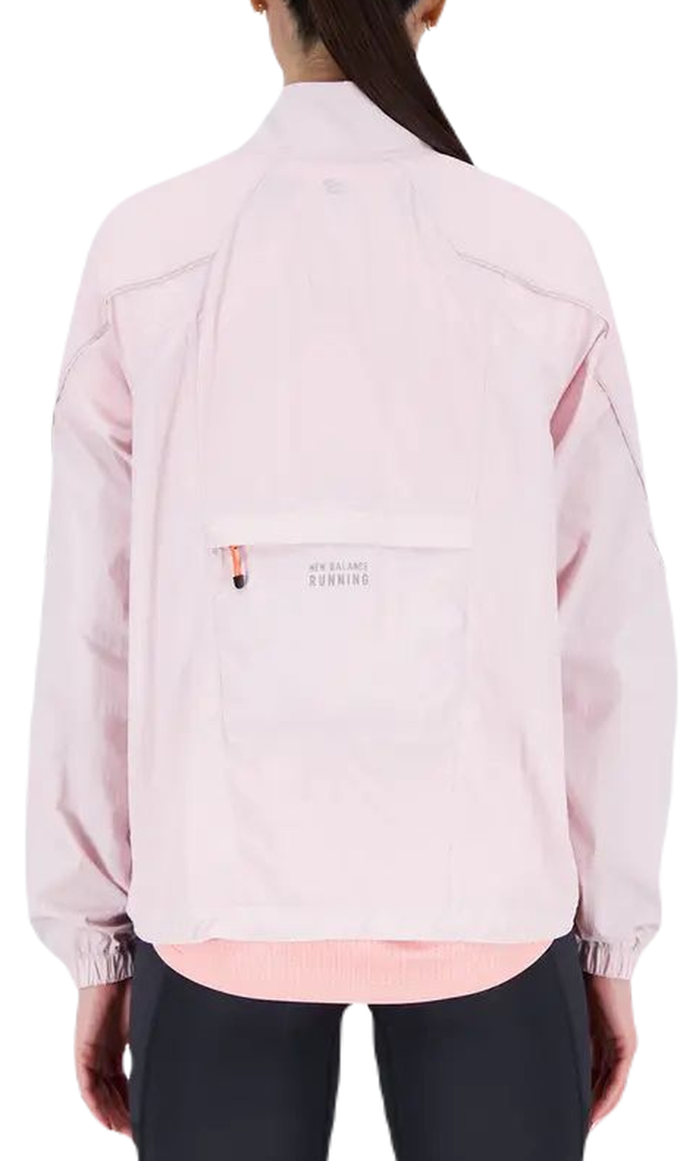 Женская теннисная куртка New Balance Printed Impact Run Light Pack Jacket - Pink
