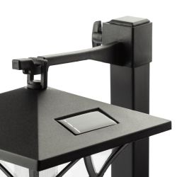 SL-PL155-PST ЭРА Садовый светильник на солнечной батарее, пластик, черный, 155 см | Садовые декоративные светильники