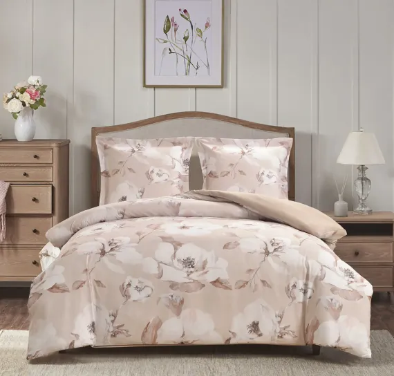 Комплект постельного белья MCotton 1.5-спальный микро-сатин 6234-1+6234а-1 Флория