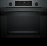 Электрический духовой шкаф BOSCH HUA736EG0T Serie 4, 59.3 см, 76 л, 8 режимов, гриль, чёрный