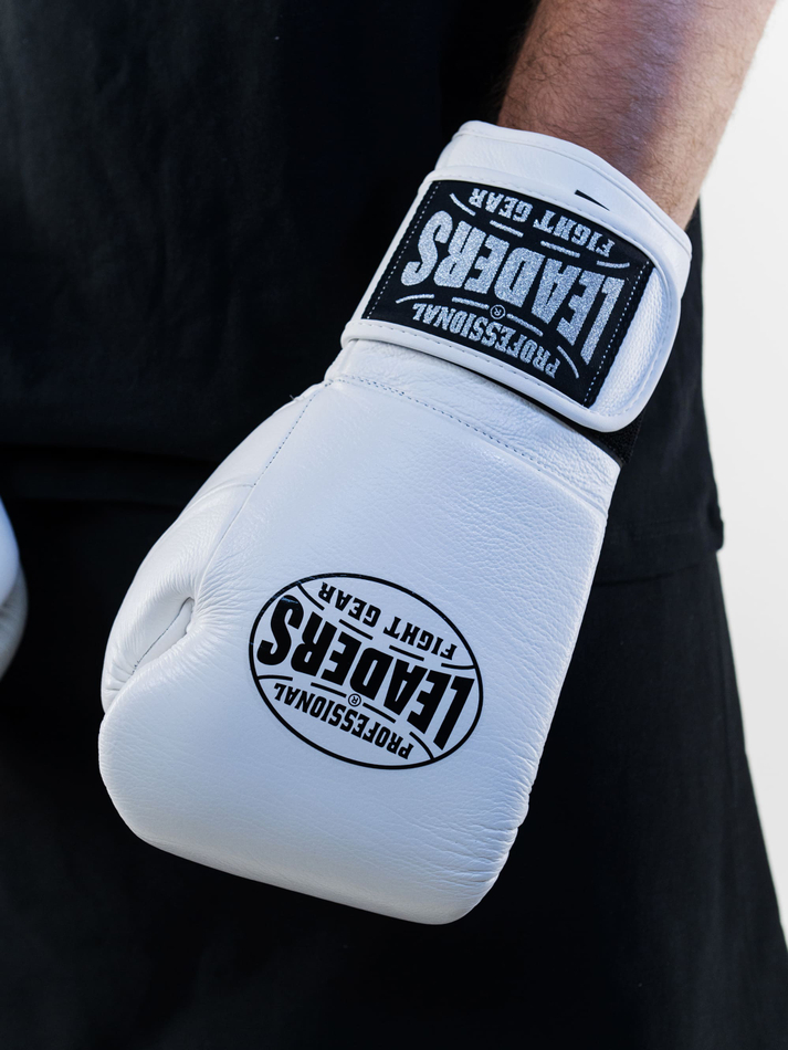 Перчатки боксерские  LEADERS LS 2 WH бел.