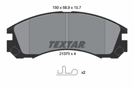 TEXTAR - 2137001-TET - Brake Pad Set, disc brake
