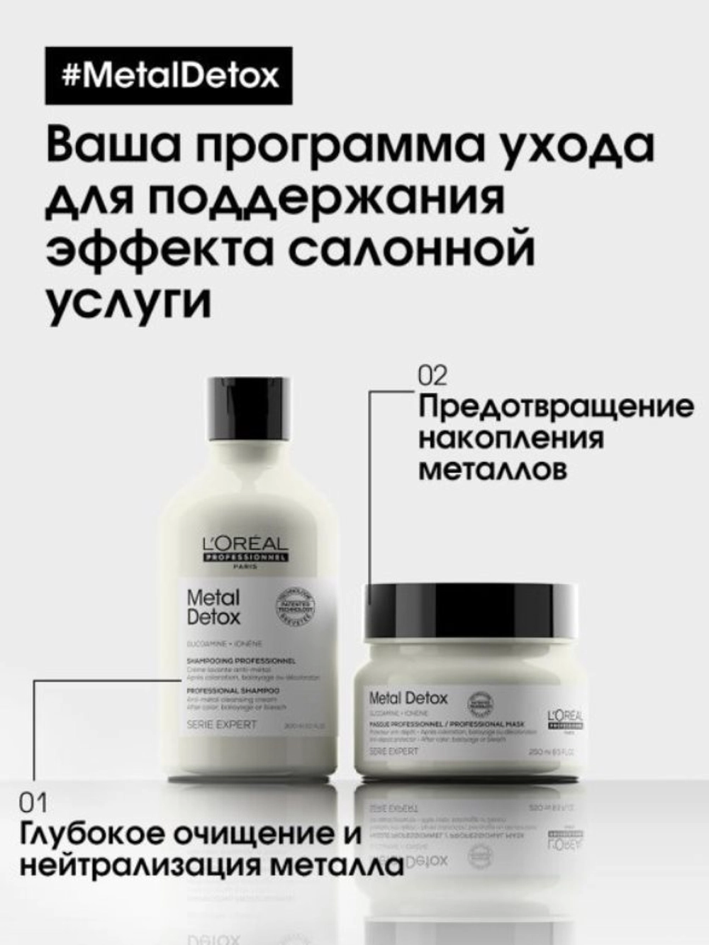 Маска для восстановления окрашенных волос / METAL DETOX 250 мл
