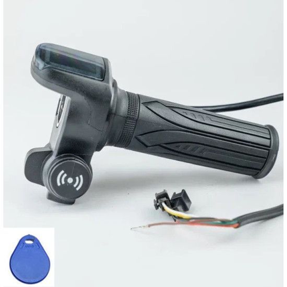 Ручка газа с дисплеем и NFC брелком 48v для электросамоката электровелосипеда