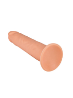 Податливый фаллоимитатор на присоске - 16,5 см. (Цвет: телесный)