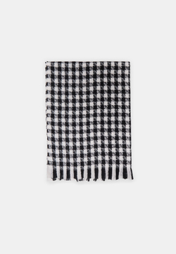 STRADIVARIUS Клетчатый шарф, черный