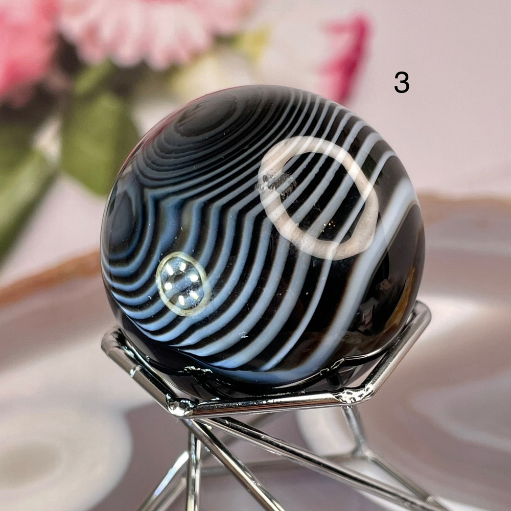 51880  Агат черный Шар 40мм