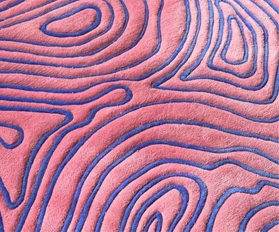 Коврик Pink and blue, 143х130 см