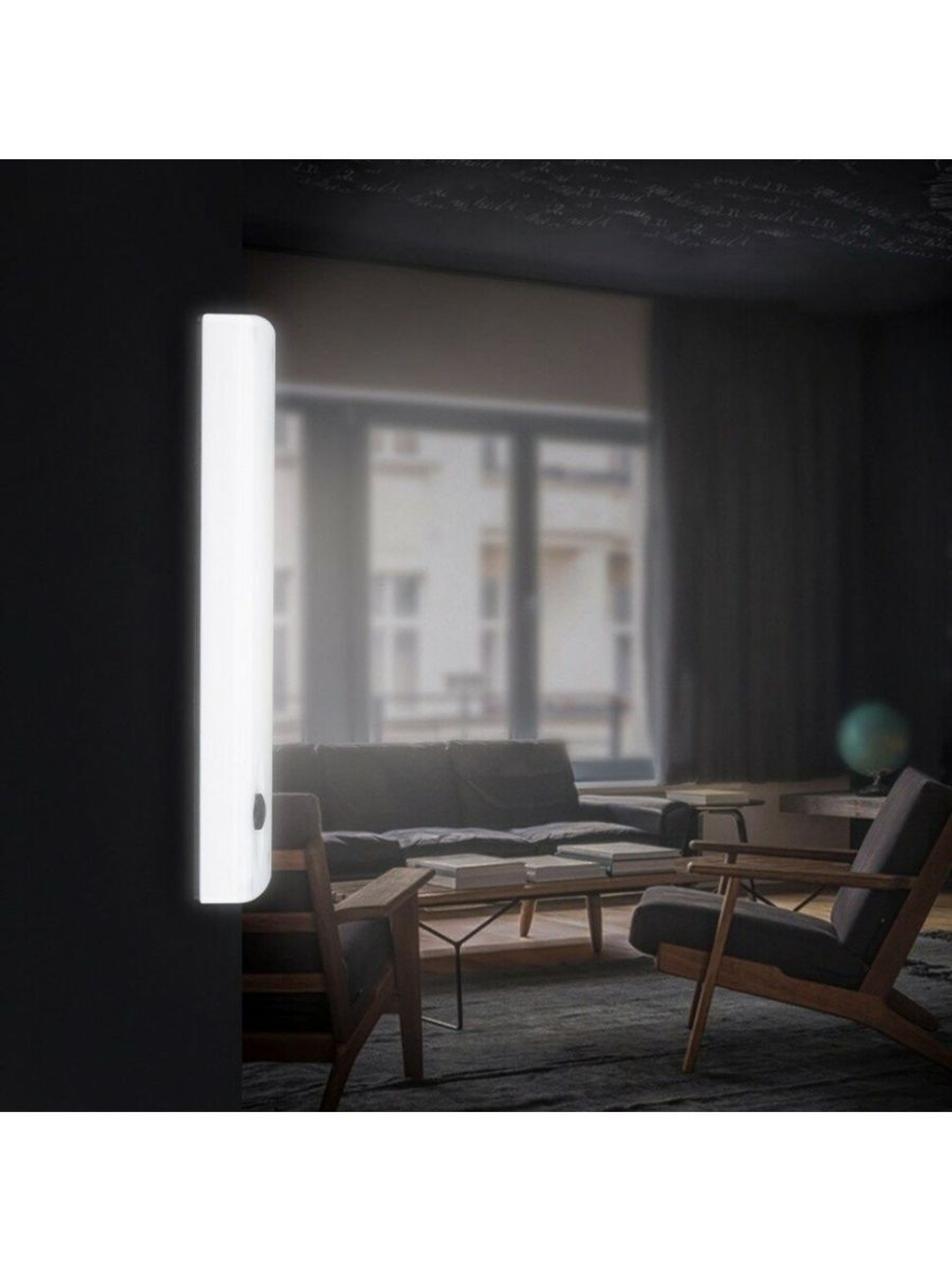 Магнитный беспроводной светодиодный светильник фонарь на батарейках для дома и дачи