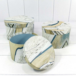 Коробка 20х12.3 см Набор 3 шт "Дизайнерский" (Белый)