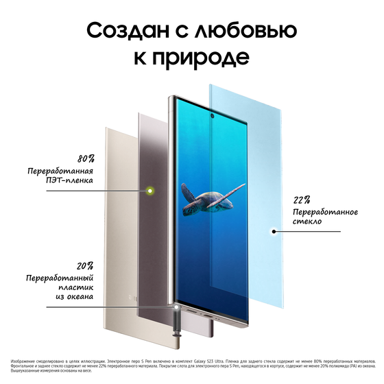 Смартфон Samsung Galaxy S23 Ultra 12/1024GB бежевый (SM-S918BZEPCAU)