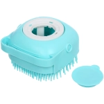 Щетка для вычесывания шерсти и мытья «Счастливый хвост!», цвет синий, 8*4,5см (коробка)