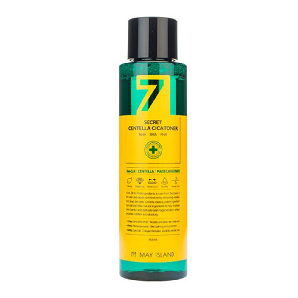 [May Island] Secret centella cica toner - Тонер успокаивающий для проблемной кожи, 155 мл