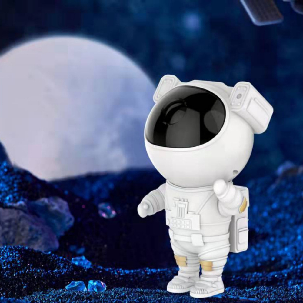 Детский ночник-проектор Робот-космонавт звездное небо Космонавт