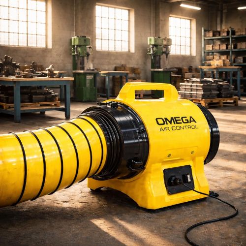 Вентилятор переносной строительный BL 6800 Omega Air Control - [30 см / 3900 куб. в час]