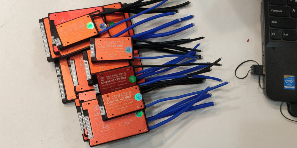 Плата контроля BMS Li-ion 10S 36V 35A