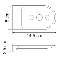 Kammel K-8369WHITE Мыльница решетка