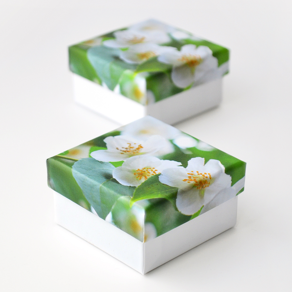 Футляр картонный «Романтика.Яблонька №25» 60x60x34 мм.