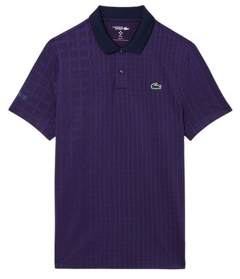 Мужское теннисное поло Lacoste Tennis x Daniil Medvedev - navy blue/purple