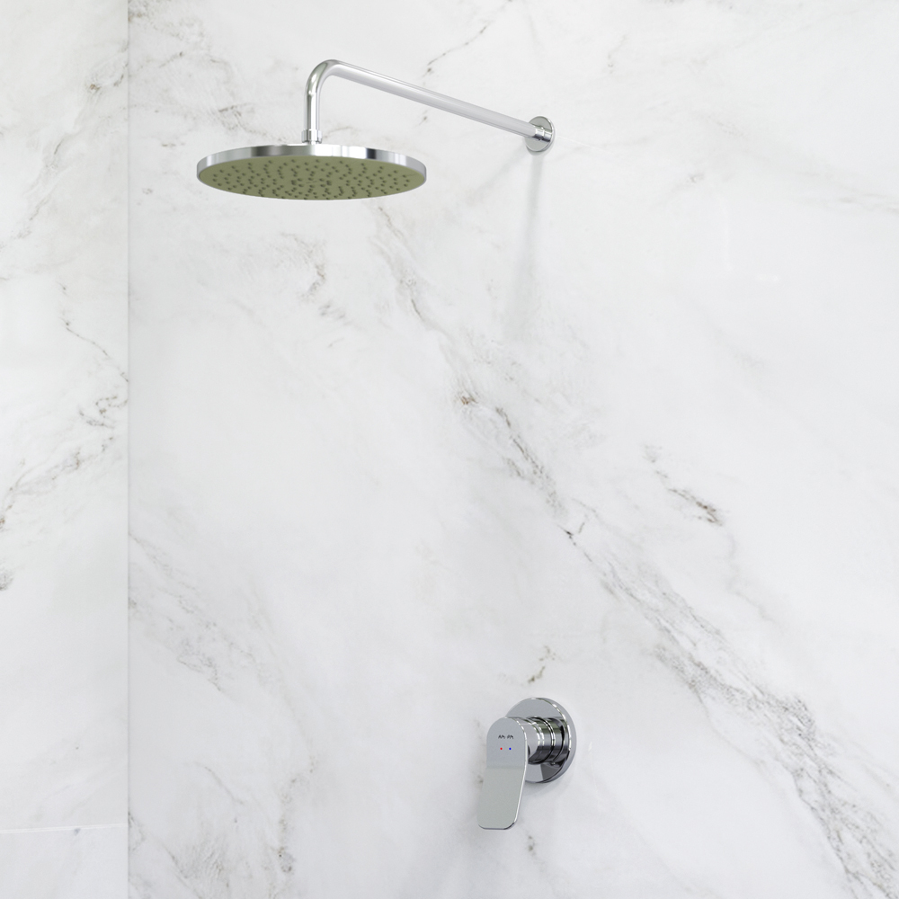 Набор: смеситель для душа, верхний душ с держателем AM.PM X-Joy FB85A2R010