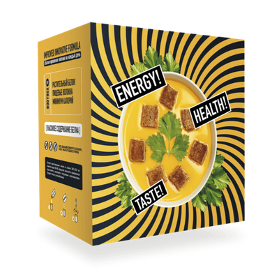 Коктейль со вкусом горохового супа с говядиной, 98 ккал в одном саше-пакете