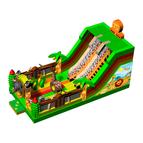 Коммерческий надувной батут «Сафари Ультра», 8*5*5 м.