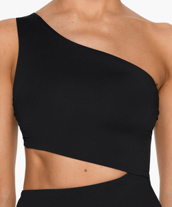 OYSHO Асимметричный купальник, черный