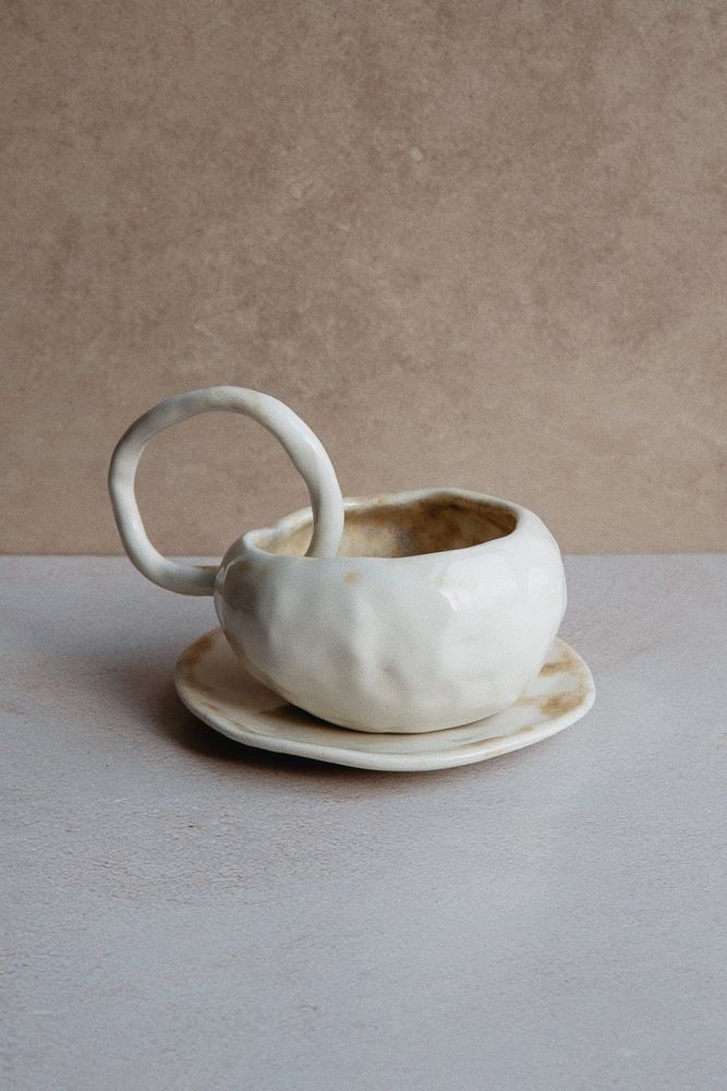 Набор: Кружка + блюдце / Nolu Ceramics