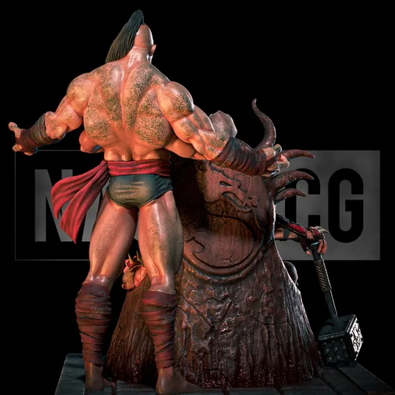 Shao and Goro - Mortal Kombat