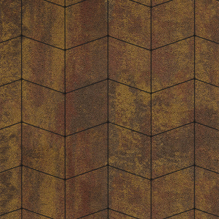 Тротуарная плитка РОМБ - Листопад гранит Осень