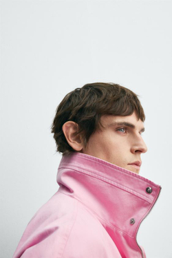 ZARA HARRY LAMBERT X DISNEY КУРТКА КОНТРАСТНАЯ, РОЗОВЫЙ