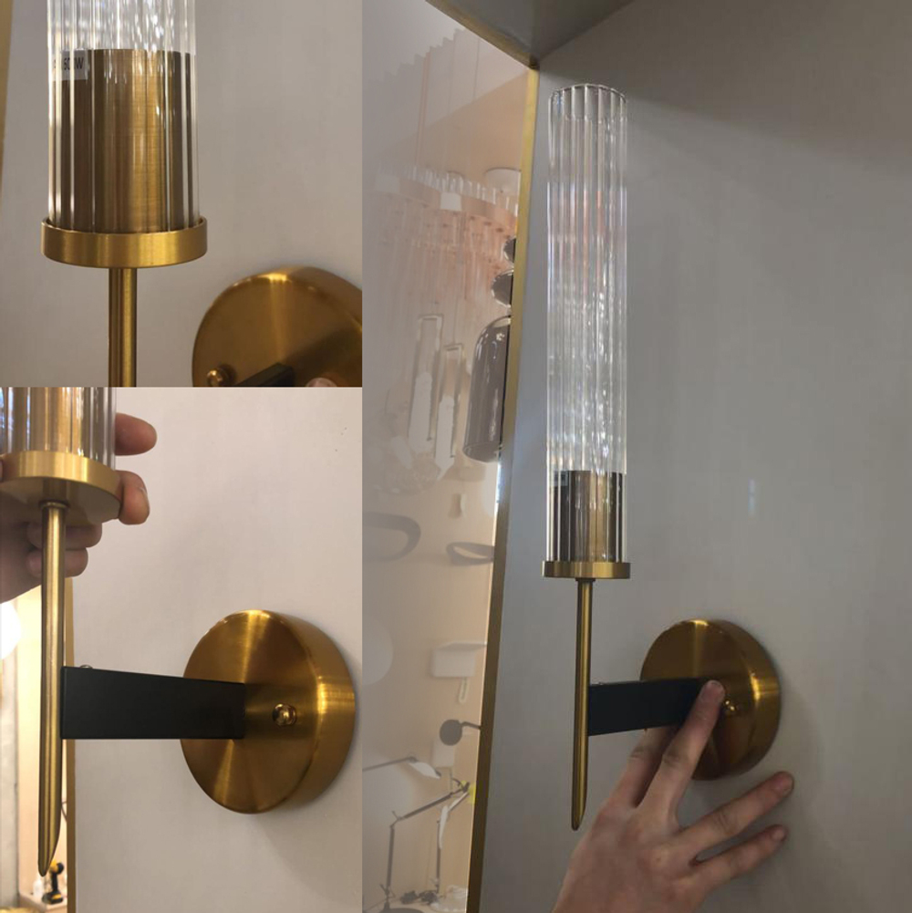 Настенный светильник Alouette 1 brass