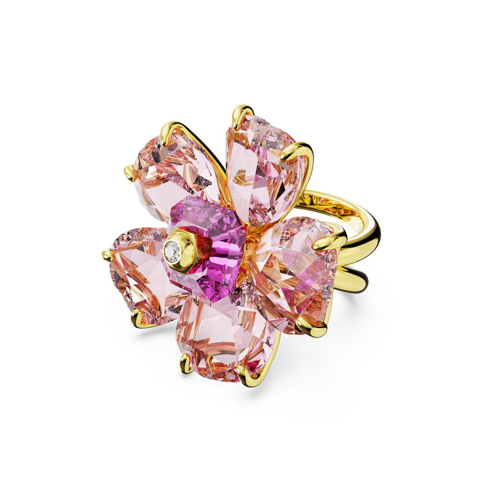 FLORERE:RING DOUBLE SHANK PINK/GOS 55