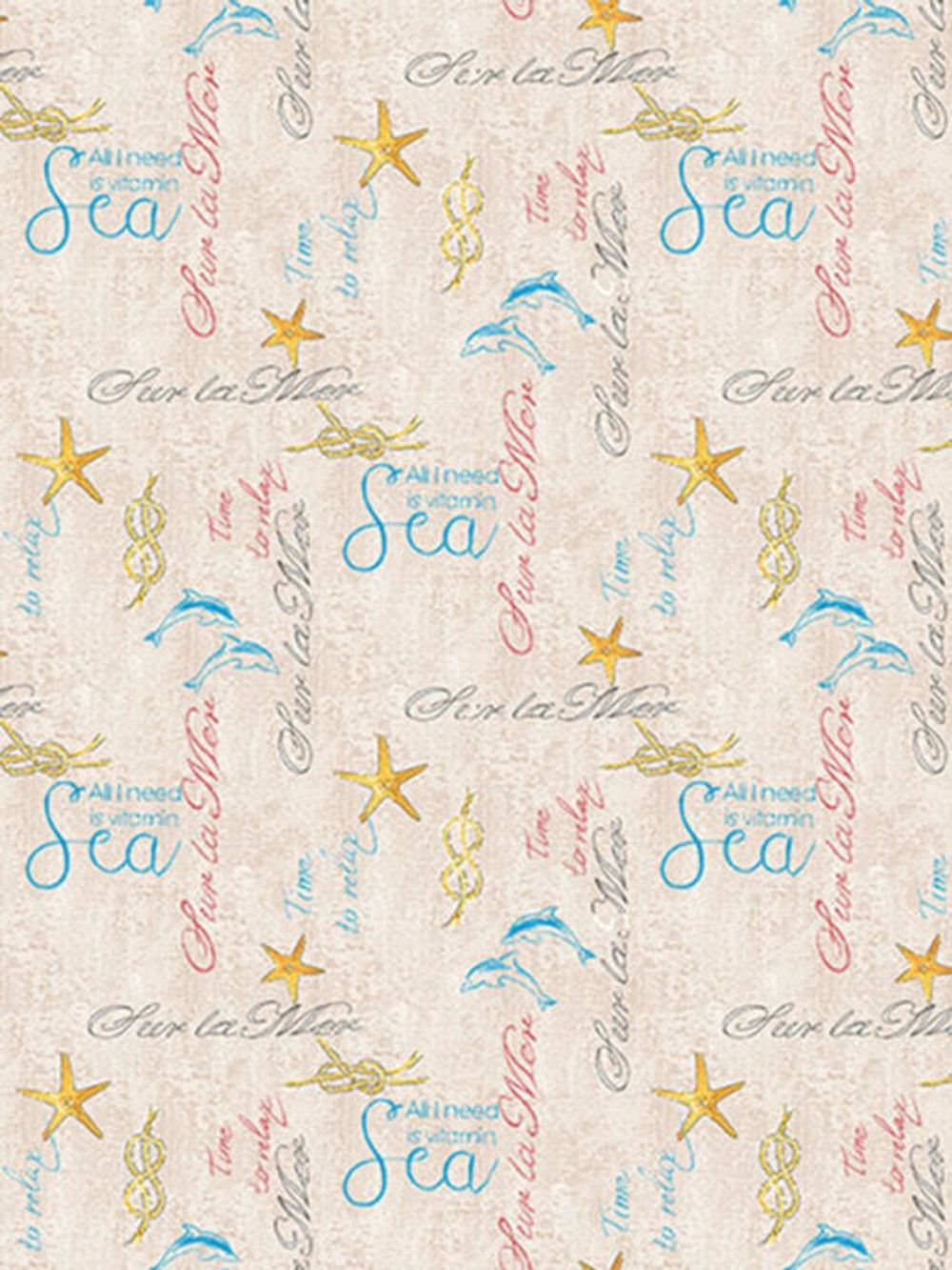 Наволочка комплект 2шт Сказка "Дельфины" 40х60 см, перкаль