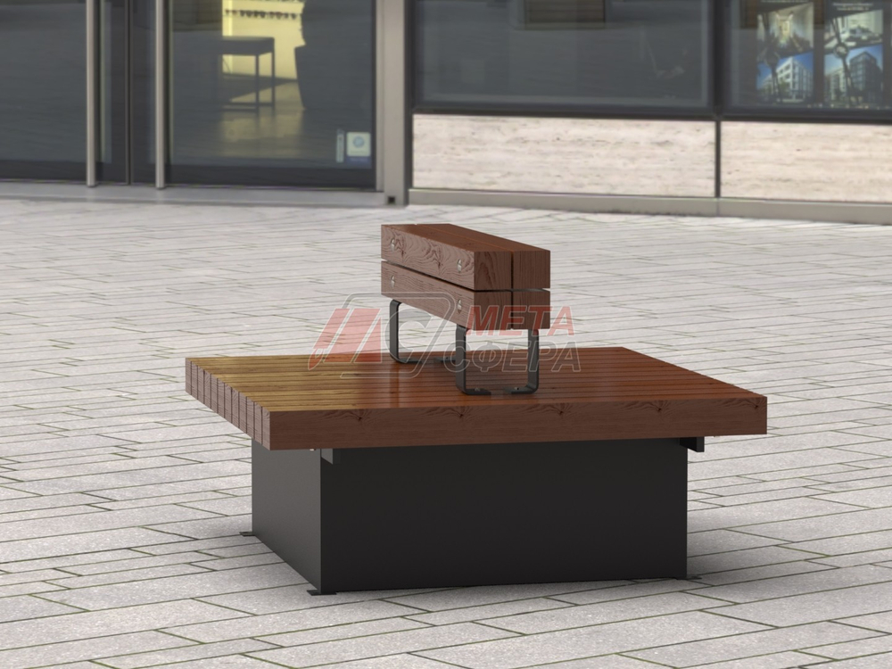 Скамейка Wood 120х120