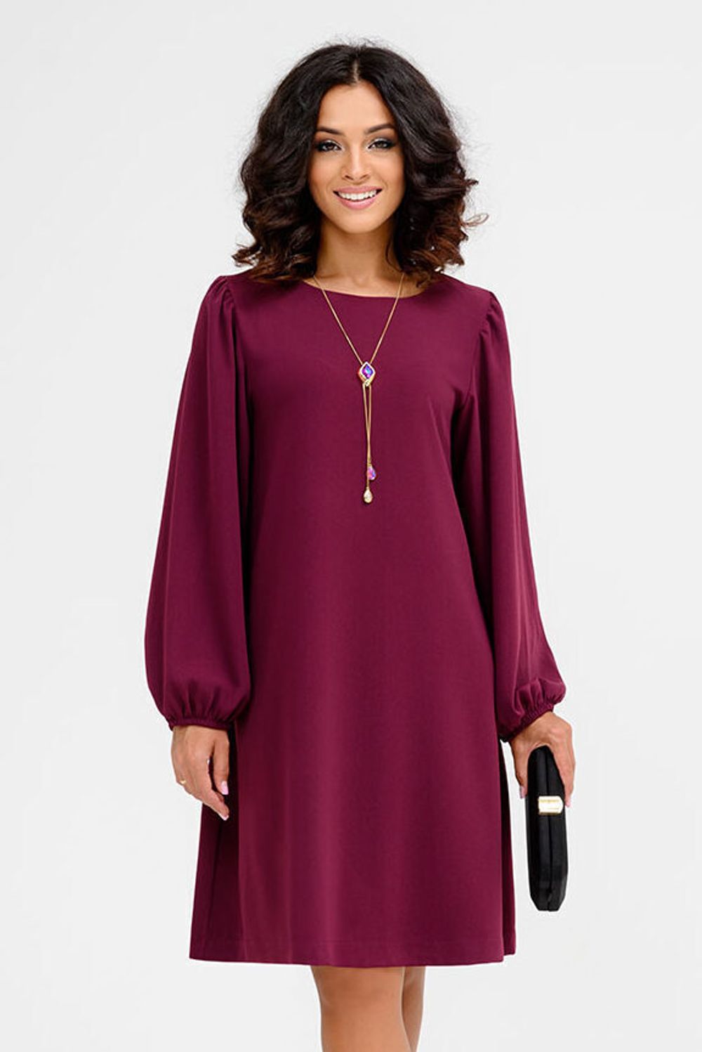 Платье Саманта (46-52) Serenada вишневый (Акция)