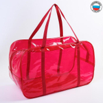 4927653 Сумка в роддом 30х50х25, цветной ПВХ, цвет красный