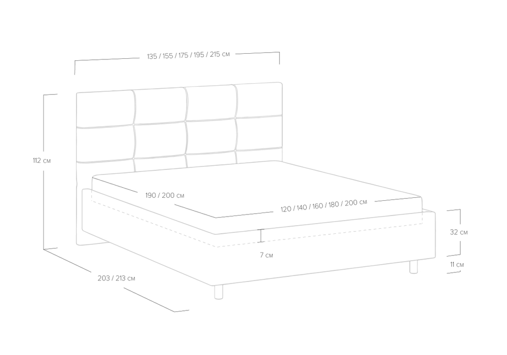 Кровать Caprice (120x200)