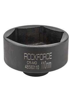 Головка ударная глубокая, 1'', 110мм (6гр.) RockForce RF-48580110