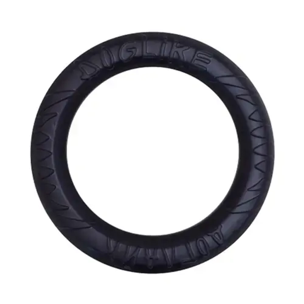DOGLIKE Снаряд Tug&Twist Кольцо 8-мигранное среднее, черное, d=265 мм