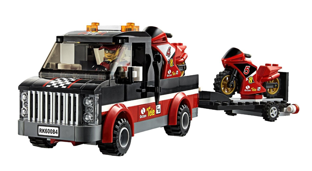 LEGO City: Перевозчик гоночных мотоциклов 60084 — Racing Bike Transporter — Лего Сити Город