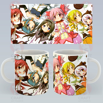 Кружка "Девочка-волшебница Мадока - лежат"