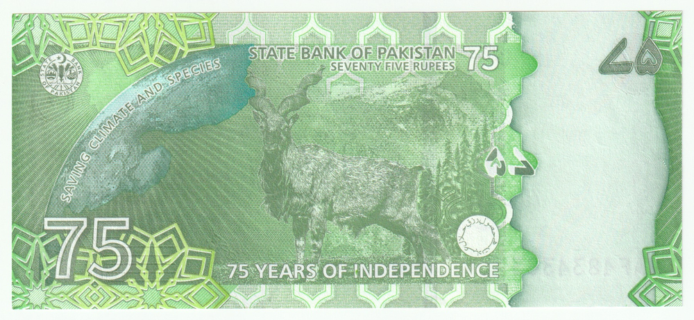 Pakistan, 75 Rupees Commemorative Banknote, 2022, UNC – Celebrating 75 Years of Independence