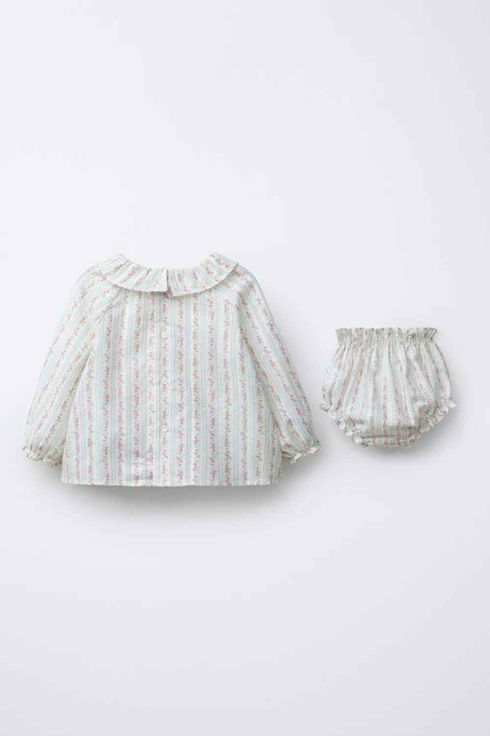 ZARA КОМПЛЕКТ: РУБАШКА И ТРУСИКИ С ЦВЕТОЧНЫМ ПРИНТОМ, РАЗНОЦВЕТНЫЙ