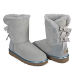 Угги Bailey Bow Metallic Sky Blue II