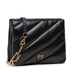 SMALL TWINS BAG MAXI QUILT – black